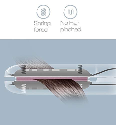 3-in-1 Mini Ceramic Hair Straightener Brush.