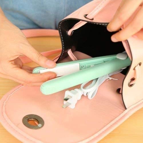 3-in-1 Mini Ceramic Hair Straightener Brush.