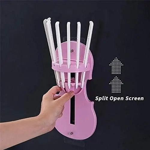 7-in-1 Multifunction Retractable Wall-Mounted Pull-Out Hanger Rack.