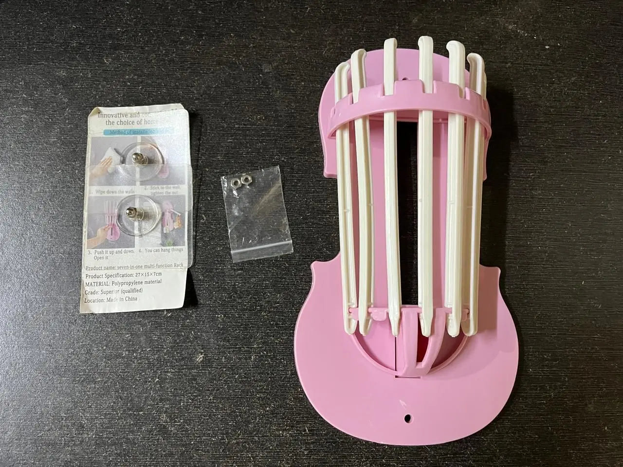 7-in-1 Multifunction Retractable Wall-Mounted Pull-Out Hanger Rack.