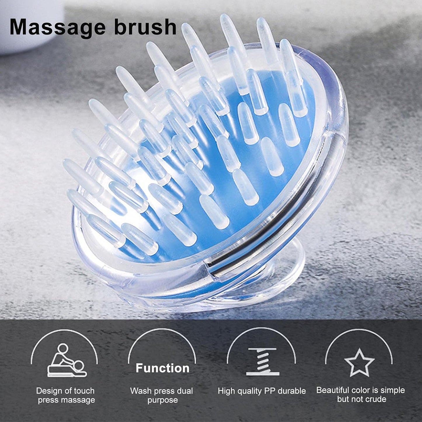 Deep Scalp Cleaning Shampoo Brush.