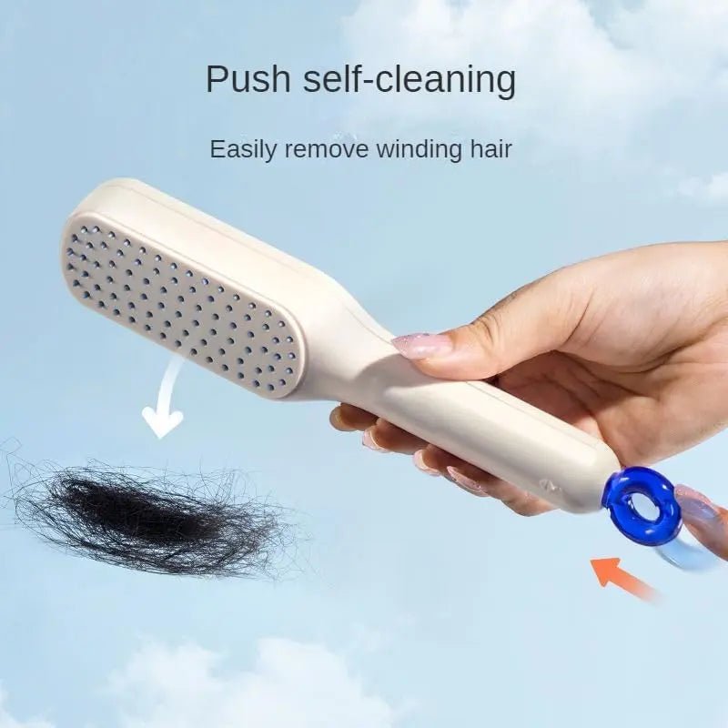 Self-Cleaning Hair Brush.
