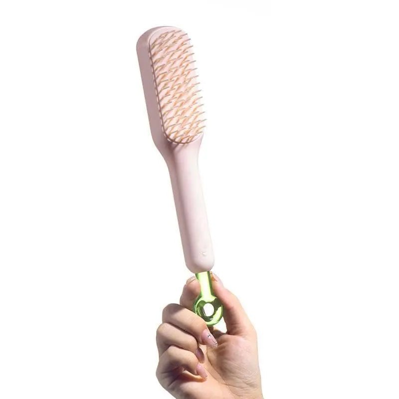 Self-Cleaning Hair Brush.