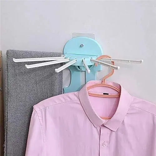 7-in-1 Multifunction Retractable Wall-Mounted Pull-Out Hanger Rack.