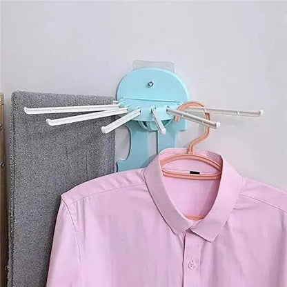7-in-1 Multifunction Retractable Wall-Mounted Pull-Out Hanger Rack.