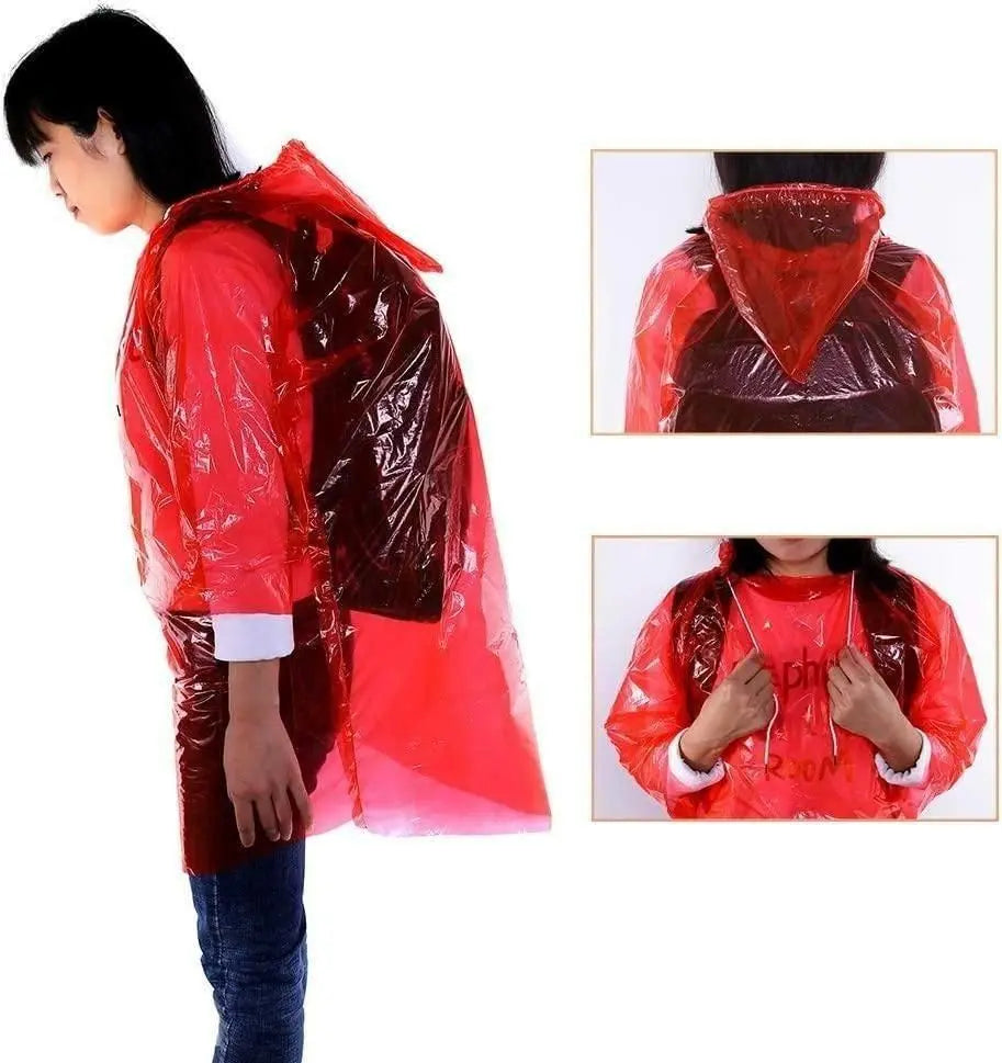 FULLY Reusable Wallet Rain Card Rain Coat for Adults (Set of 5) Multicolour.