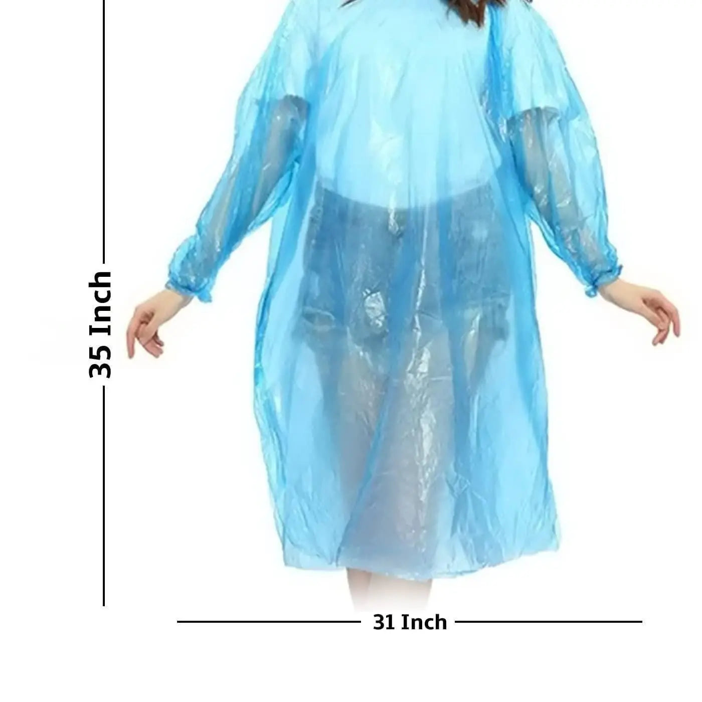 FULLY Reusable Wallet Rain Card Rain Coat for Adults (Set of 5) Multicolour.