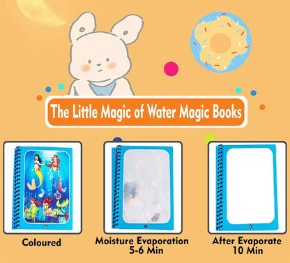Magic Water Colouring Books (4 books + 4 Pens) - Shoparc