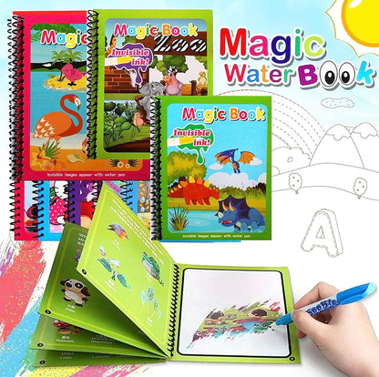 Magic Water Colouring Books (4 books + 4 Pens) - Shoparc