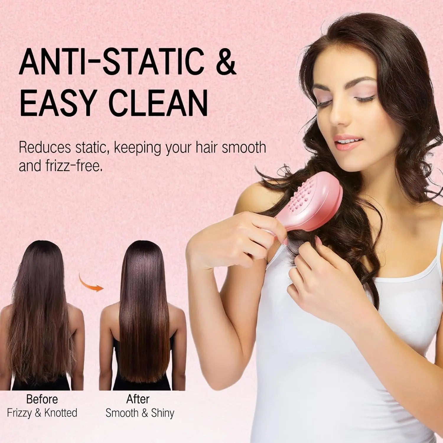 Self - Cleaning Hair Brush [LARGE] - Hair Fashion - Shoparc