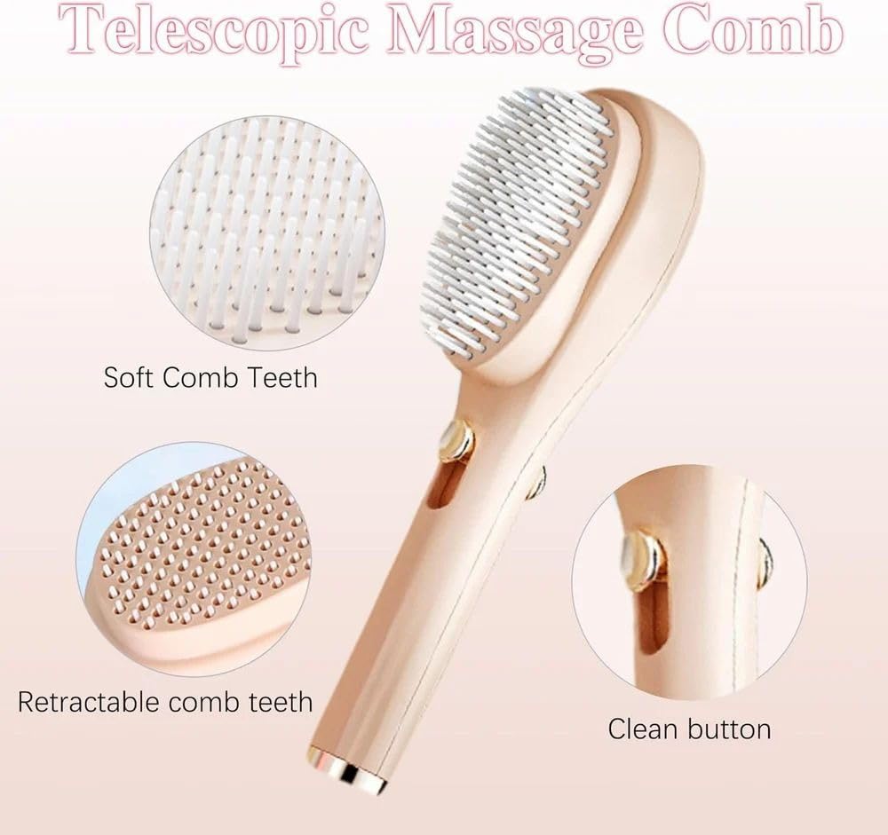 Self - Cleaning Hair Brush [LARGE] - Hair Fashion - Shoparc