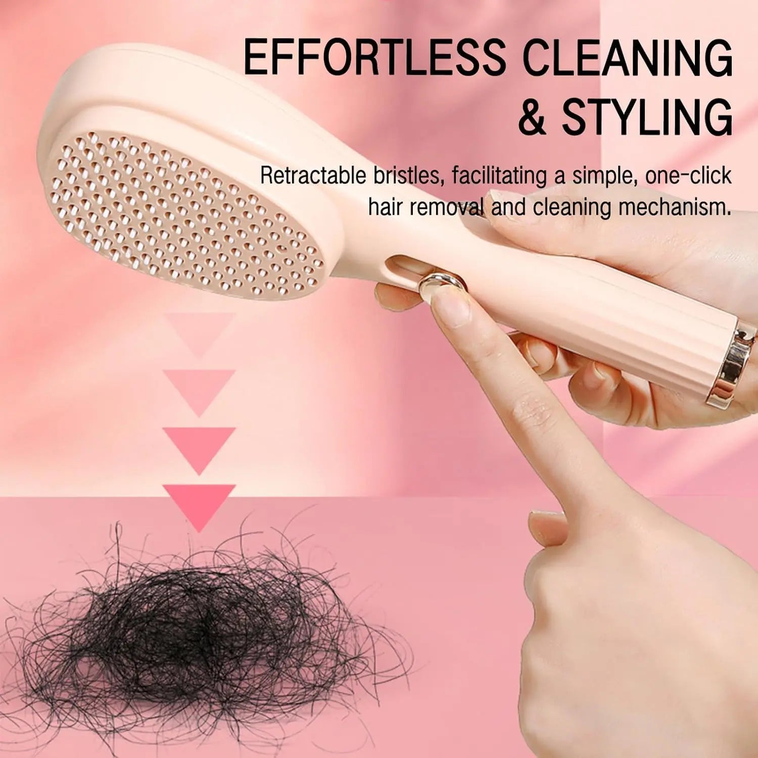 Self - Cleaning Hair Brush [LARGE] - Hair Fashion - Shoparc